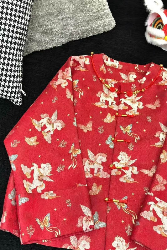 Master Zhang Guoquan Limited Edition Song Brocade Jacket – “Flying Horse Dream” Motif